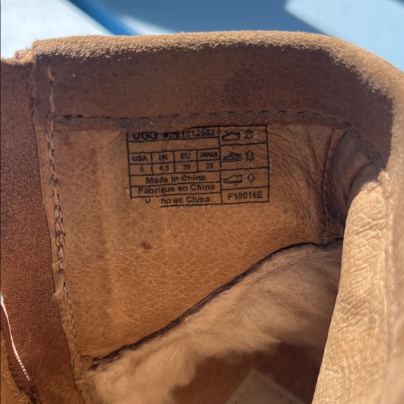 UGG Tan Suede Ankle Boots - Picture 3 of 6